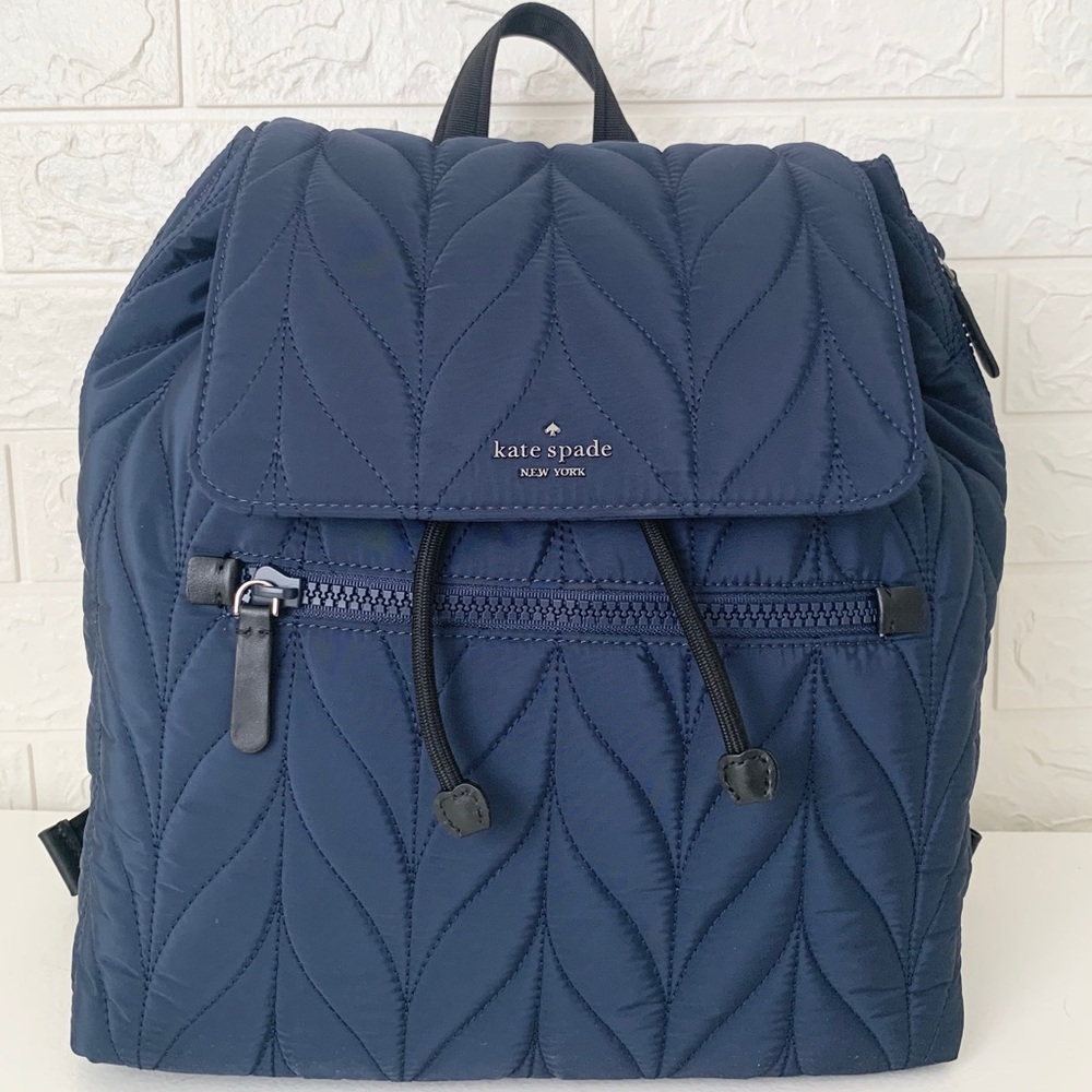 NWOT Kate Spade Ellie Large Quilted Nylon Backpack
